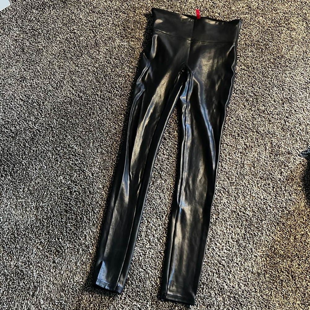 Spanx faux leather leggings